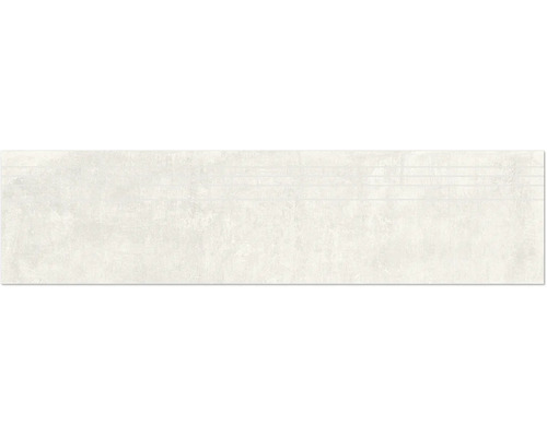 Trappsteg Industrial vit sidenmatt 29,5x120x0,93 cm Ljus, rektangulär väggplatta med lätt struktur