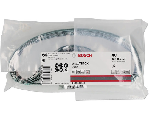 Slipband från Bosch 13x455 millimeter i förpackning