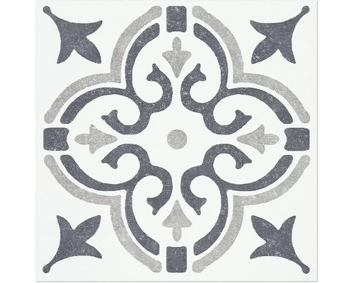 Dekorativ platta med blommönster