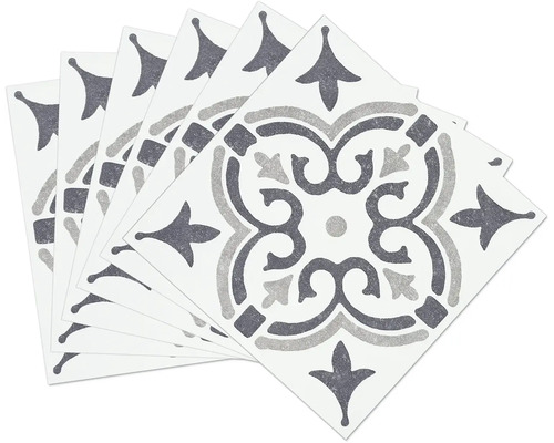 Flera vinylplattor med ett prydnadsmönster