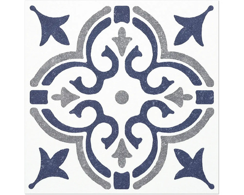 Dekorativ platta med blommönster