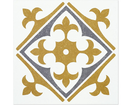 Dekorativ platta med blommönster