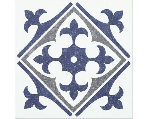 Dekorativ platta med blommönster