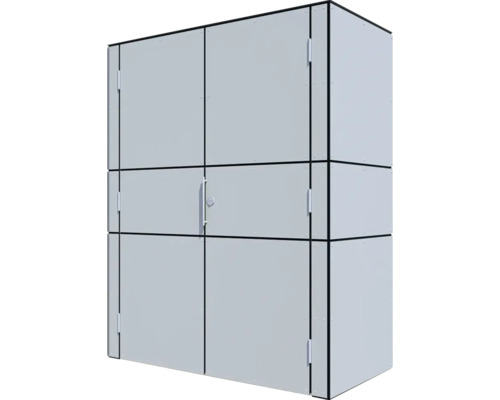 Stort redskapsskåp för förvaring av trädgårdsredskap