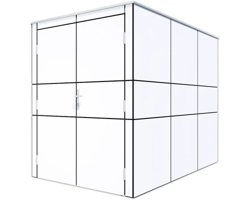 Trädgårdsskåp med dubbeldörr