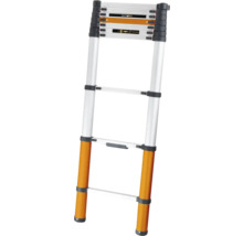 Utdragen teleskopisk stege av aluminium