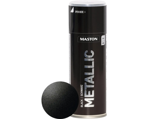Sprayfärg MASTON metallic svart 400ml Sprayfärg MASTON metallic svart 400ml