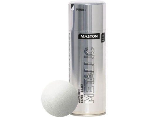 Sprayfärg MASTON metallic aluminium silver 400ml