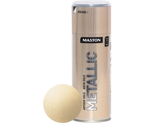 Sprayfärg MASTON metallic antik gold 400ml Sprayfärg MASTON metallic antik gold 400ml