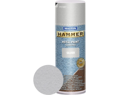 Sprayfärg MASTON metall hammer silver 400ml Sprayfärg MASTON metall hammer silver 400ml