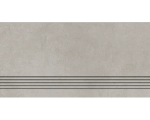 Trappsteg MIRAVA grå matt manhattan 30x60 cm