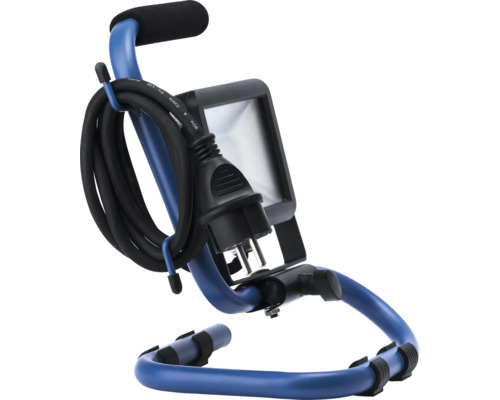 LED-arbetslampa med stativ och kabelvinda