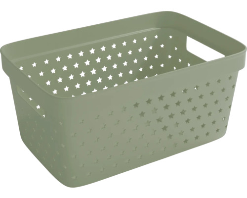 Förvaringskorg NORDISKA PLAST Star Basket 4,5L khaki grön