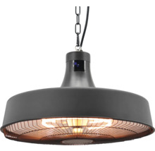 Terrassvärmare CALIENTA grå 475 mm fjärrstyrning 2100 W
