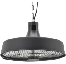 Terrassvärmare CALIENTA grå 475 mm fjärrstyrning 2100 W