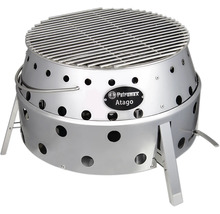 Petromax Atago grill av rostfritt stål med hål och grillgaller