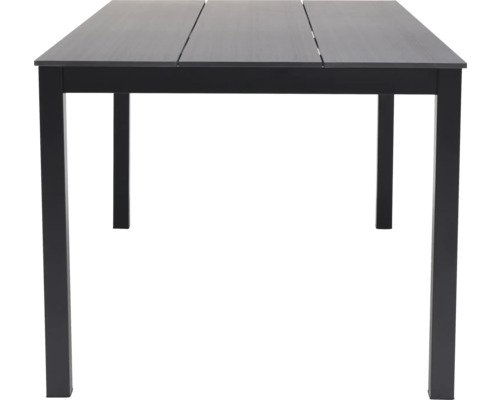 Rektangulärt trädgårdsbord med bordsskiva och fyra ben