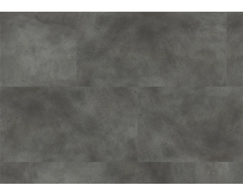 Grå vinylgolvplattor med betongutseende.