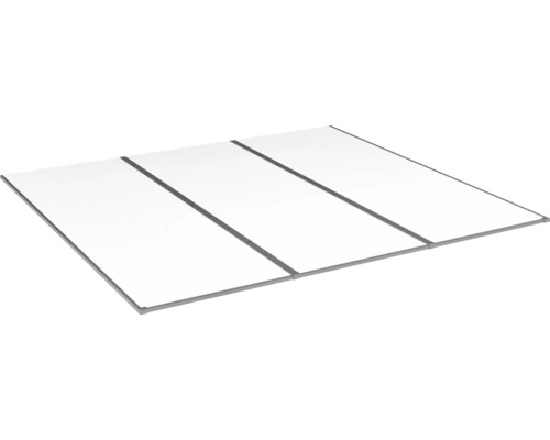 Kanalplasttak komplett HALLE Isolux bärande profiler klar 16x1050x5000 mm 3st skivor