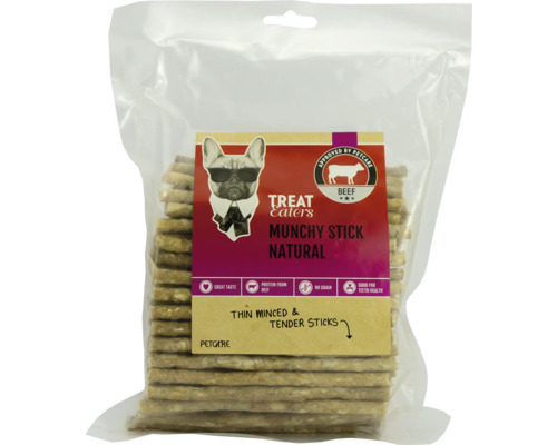 Hundgodis TREATEATERS Munchy stick natural beef 10mm ca 700g Treat Eaters Munchy Sticks Natural Beef för hundar i en förpackning