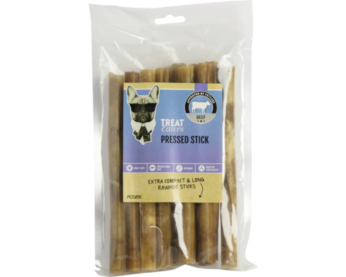 Hundgodis TREATEATERS Pressed sticks natural 20x2cm 10st Förpackning Treat Eaters pressade pinnar tuggodis för hundar