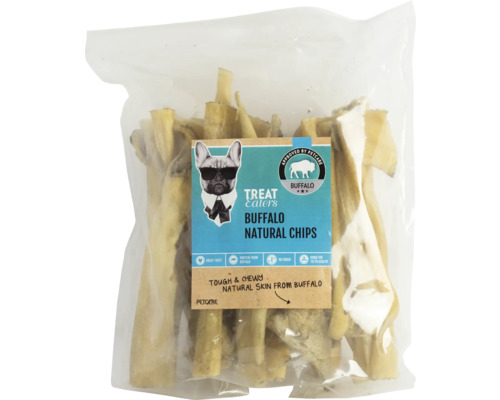Hundgodis TREATEATERS Buffalo natural chips 500g Treat Eaters buffel naturliga chips för hundar i en förpackning