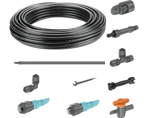 Gardena Micro-Drip-System med slang och tillbehör för trädgårdsbevattning