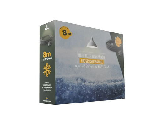 Förpackning med 8 meter lång frostskyddskabel