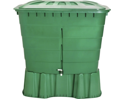 Kompostbehållare av plast med lock och kran