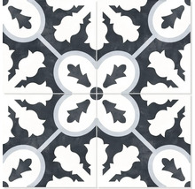 Kakelmönster med blomdesign för vägg och golv