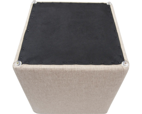 Pall med textilklädsel och plastfötter