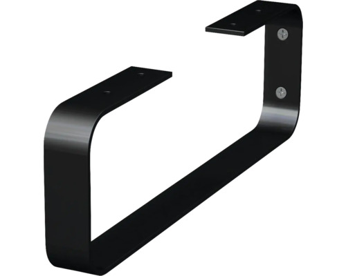 Konsol JUNGBORN trenta avrundad svart matt metall 45x4x14 cm 1 styck