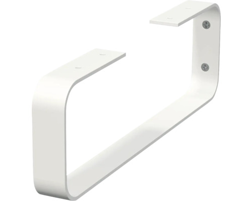 Konsol JUNGBORN trenta avrundad vit matt metall 45x4x14 cm 1 styck