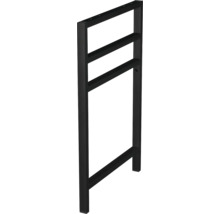 Benställning JUNGBORN trenta rak svart matt metall 68x3x45 cm 1 styck