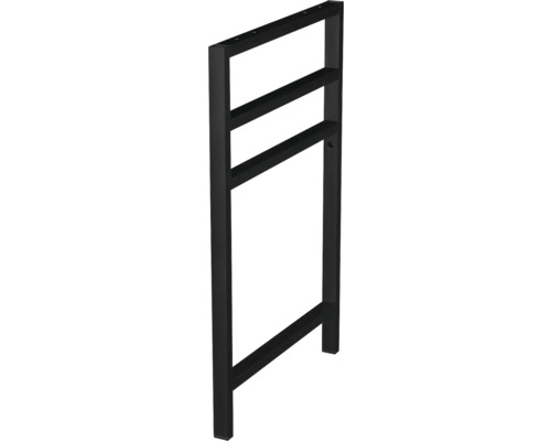 Benställning JUNGBORN trenta rak svart matt metall 68x3x45 cm 1 styck