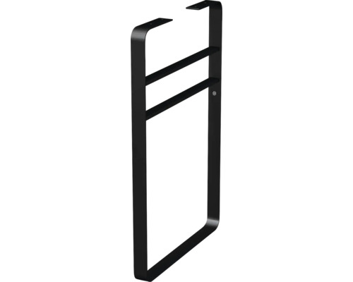Benställning JUNGBORN trenta rund svart matt metall 75x4x45 cm 1 styck