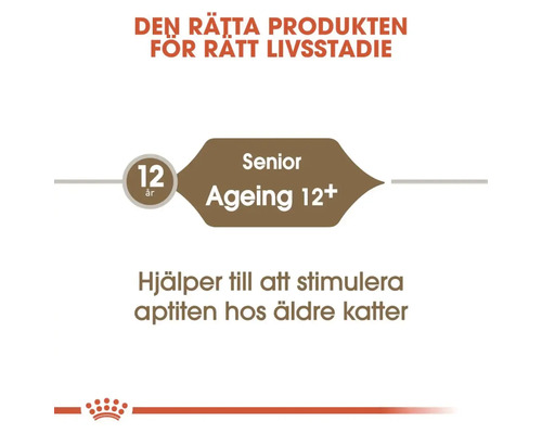 Produktinformation: kattmat för seniorer från 12 år för att stimulera aptiten.