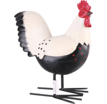 Dekorativ tuppfigur i metall