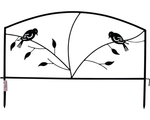 Balkongspaljé LAFIORA fågel 56x40cm svart