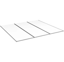 Kanalplasttak komplett HALLE Isolux klar 10x1050x2000 mm 3st skivor
