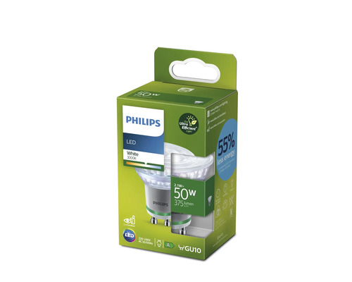 Philips LED-lampa, 2,1 watt, 50 watt effekt, GU10 sockel