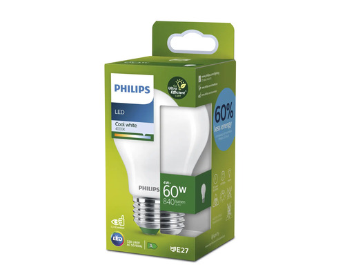 Philips LED-lampa med E27-sockel i förpackning