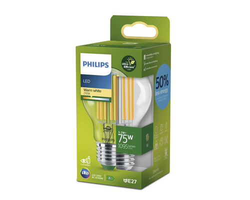 Philips LED-lampa i förpackning, varmvitt ljus, 5,2 watt effekt