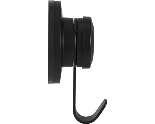 Svart väggkrok för montering på väggen