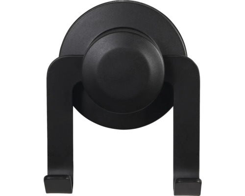 Svart handdukshängare med sugproppsfäste