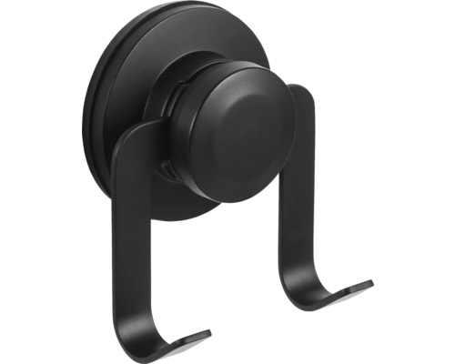 Svart badrock krok med sugpropp för väggmontering