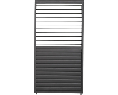 Lamellvägg MIRADOR Classic, Deluxe Plus 400 123x235cm antracit