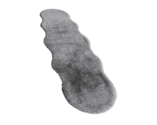 Grå matta i form av ett fårskinn