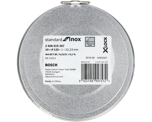 Bosch Standard for Inox kapskiva i rund behållare