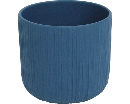 Blomkruka Alma keramik Ø27x26cm blå